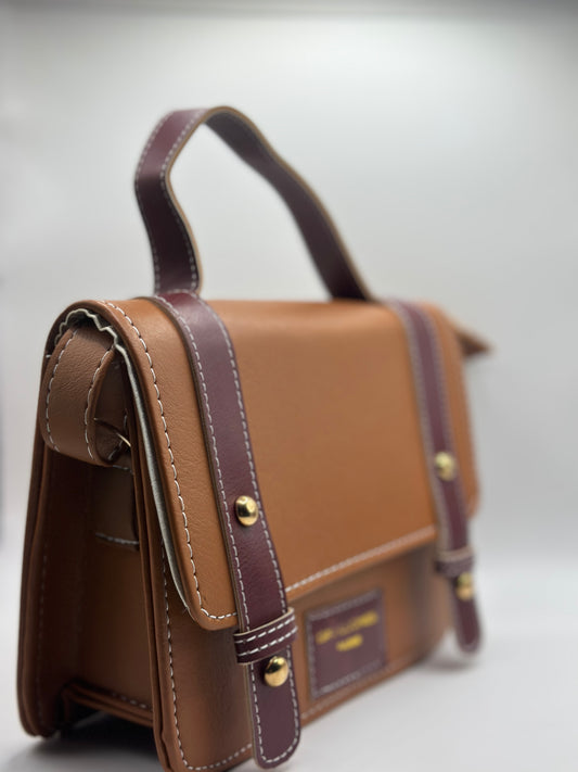 BROWN HANDBAG